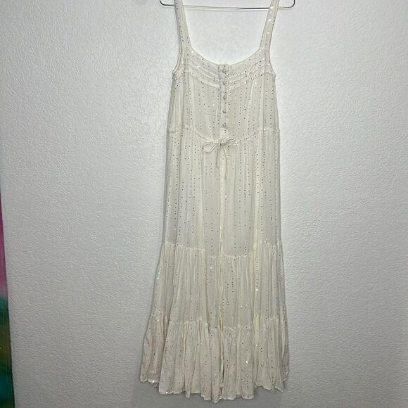New Sundress Lucia Maxi Dress in Precieuse White XS/S - Picture 2 of 15